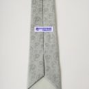 Cravate polyester (gris clair) et étiquette passe pan personnalisées, force de vente entreprise