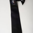 cravate à clip personnalisée, noire + logo sous le noeud, membres amicale anciens sous-mariniers