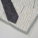 Coordonné cravate (tissée jacquard) et foulard en soie (imprimé, roulotté main), membres académie des technologies