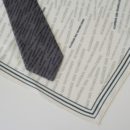 Coordonné cravate (tissée jacquard) et foulard en soie (imprimé, roulotté main), membres académie des technologies