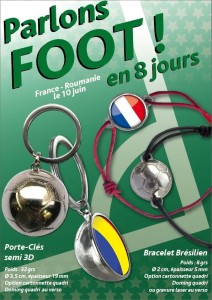 Porte-clés et bracelet brésilien publicitaires EURO 2016