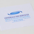 Essuie verres blanc, impression quadri du logo (société de services)