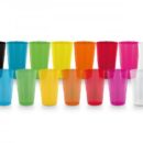 Gobelet plastique gamme de couleurs