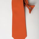 cravate à clip satin polyester uni