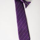 cravate de sécurité en polyester imprimée avec le motif choisi par l'entreprise