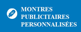 montres publicitaires personnalisées